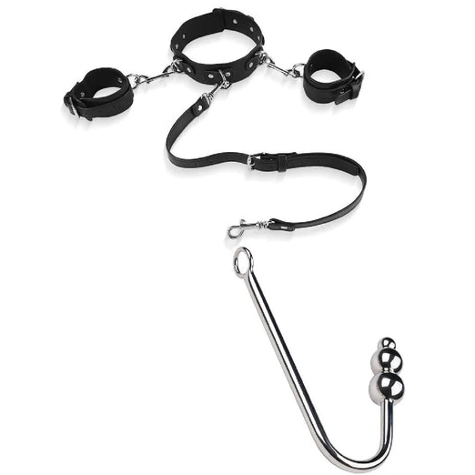Anal Hooks Elegant Collar 5334 Anal Cuffs Beaded Hook and with 0125